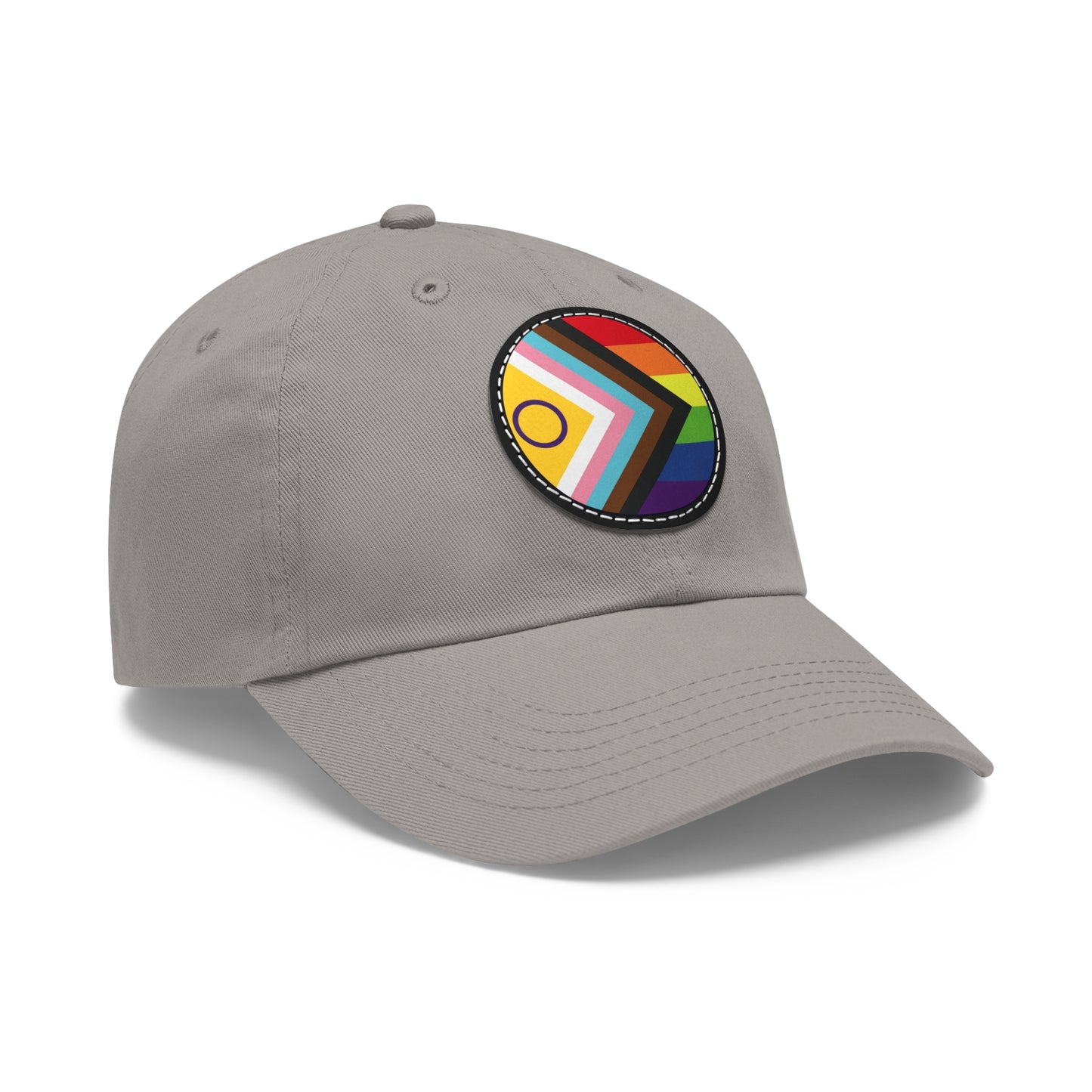 LGBTQ Intersex Progress Pride Hat with Round Patch 2882078555585902189_2048