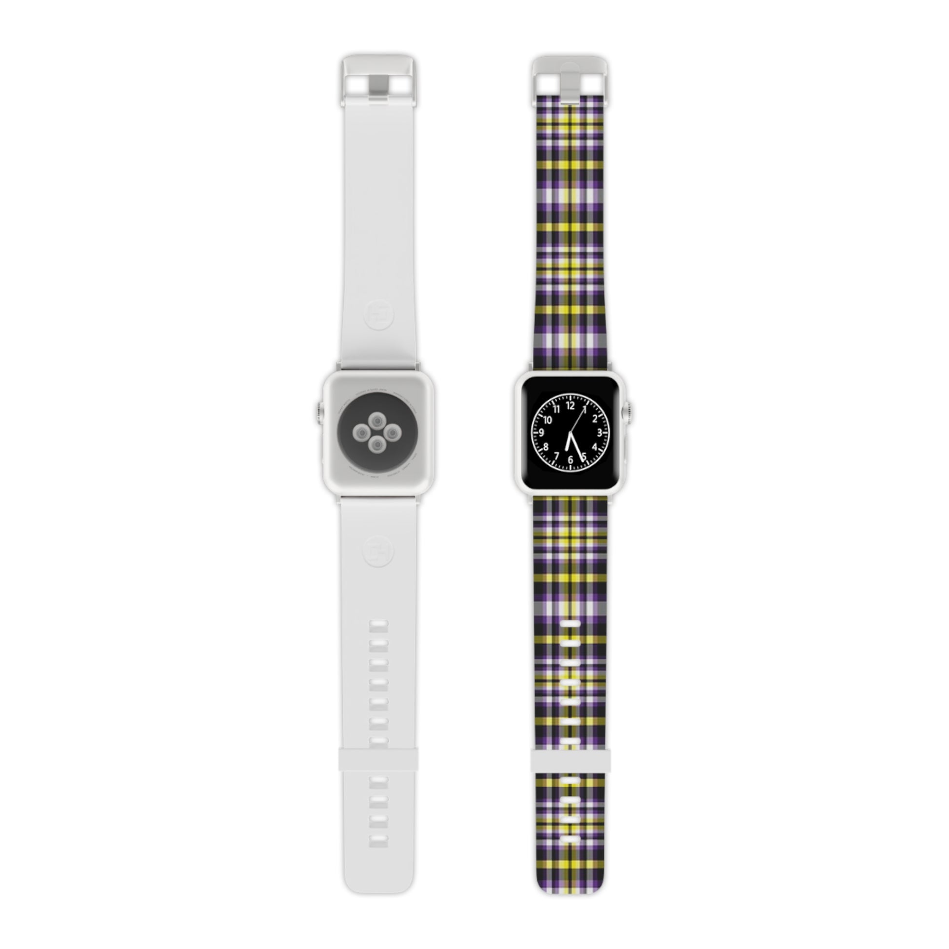 Nonbinary Enby Pride Watch Band for Apple Watch in Plaid 327028221887204790_2048