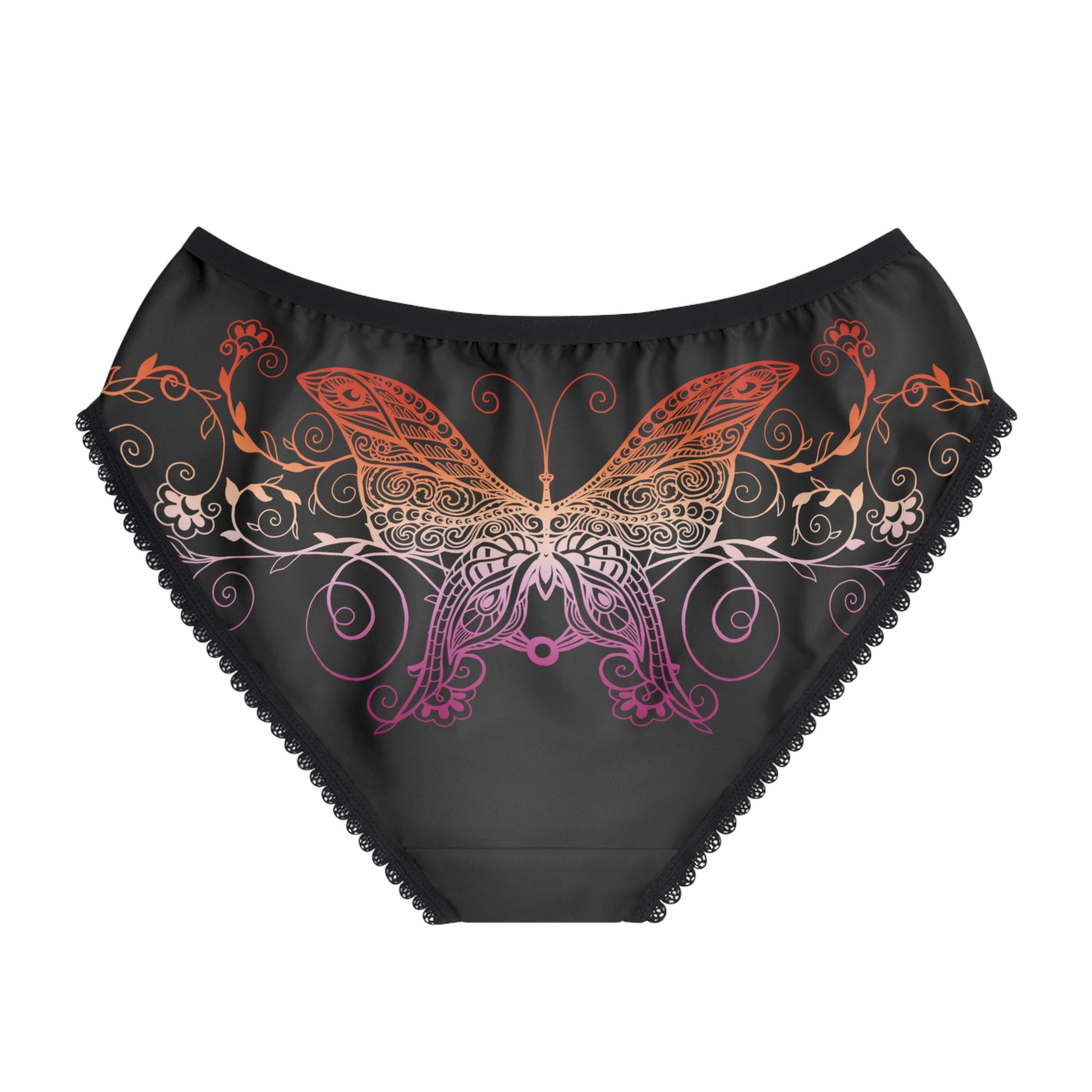 Lesbian Butterfly Women's Bikini Briefs Panty in Black 3349176635635315692_2048