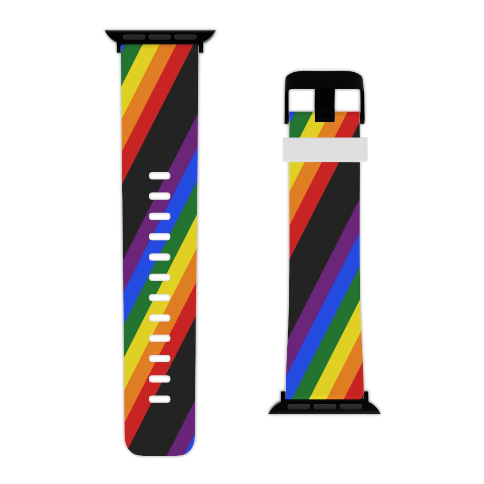 LGBTQ Pride Watch Band for Apple Watch 8'' × 0.75'' 38 - 40 mm Black Pride 3456078872366748384_2048