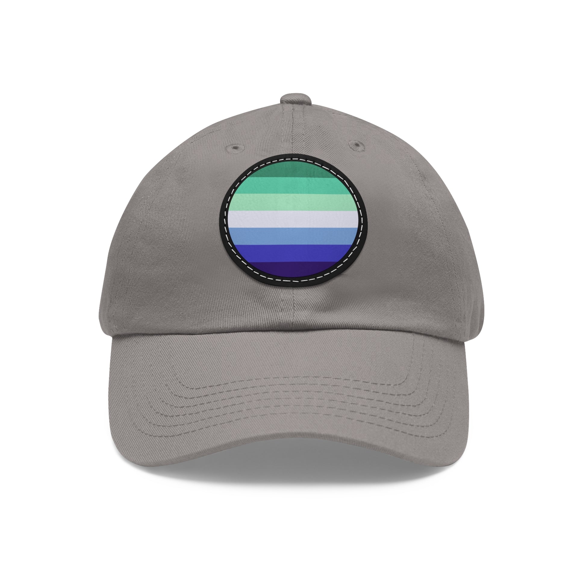 Gay MLM Vincian Pride Hat with Round Patch Grey Black patch One size Gay 3935477733986890327_2048