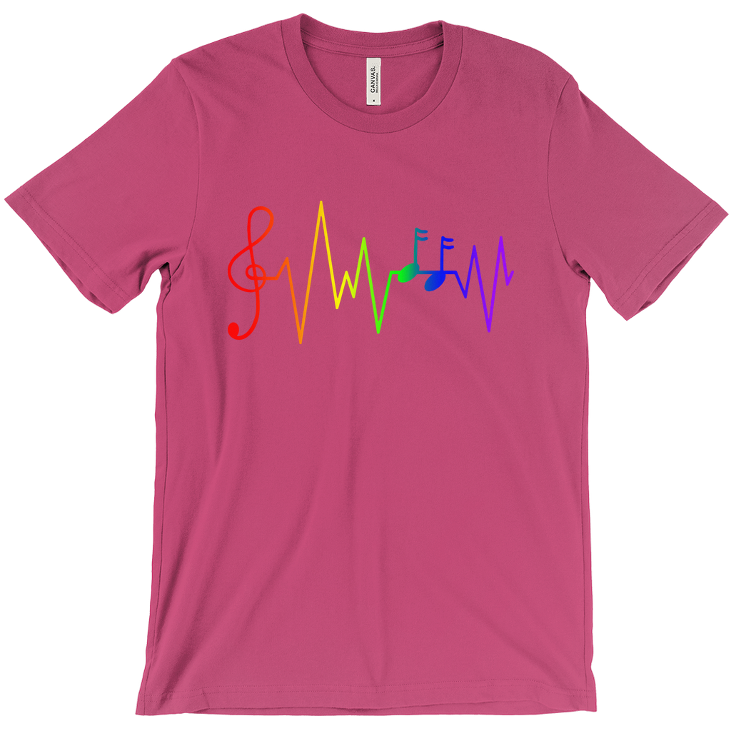 LGBTQ Pride T-Shirt - Music Notes Berry Pride 3dd1f7e896679a1beff4e3b17772b181