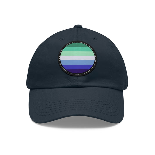 Gay MLM Vincian Pride Hat with Round Patch Navy Black patch One size Gay 4032586285774061226_2048