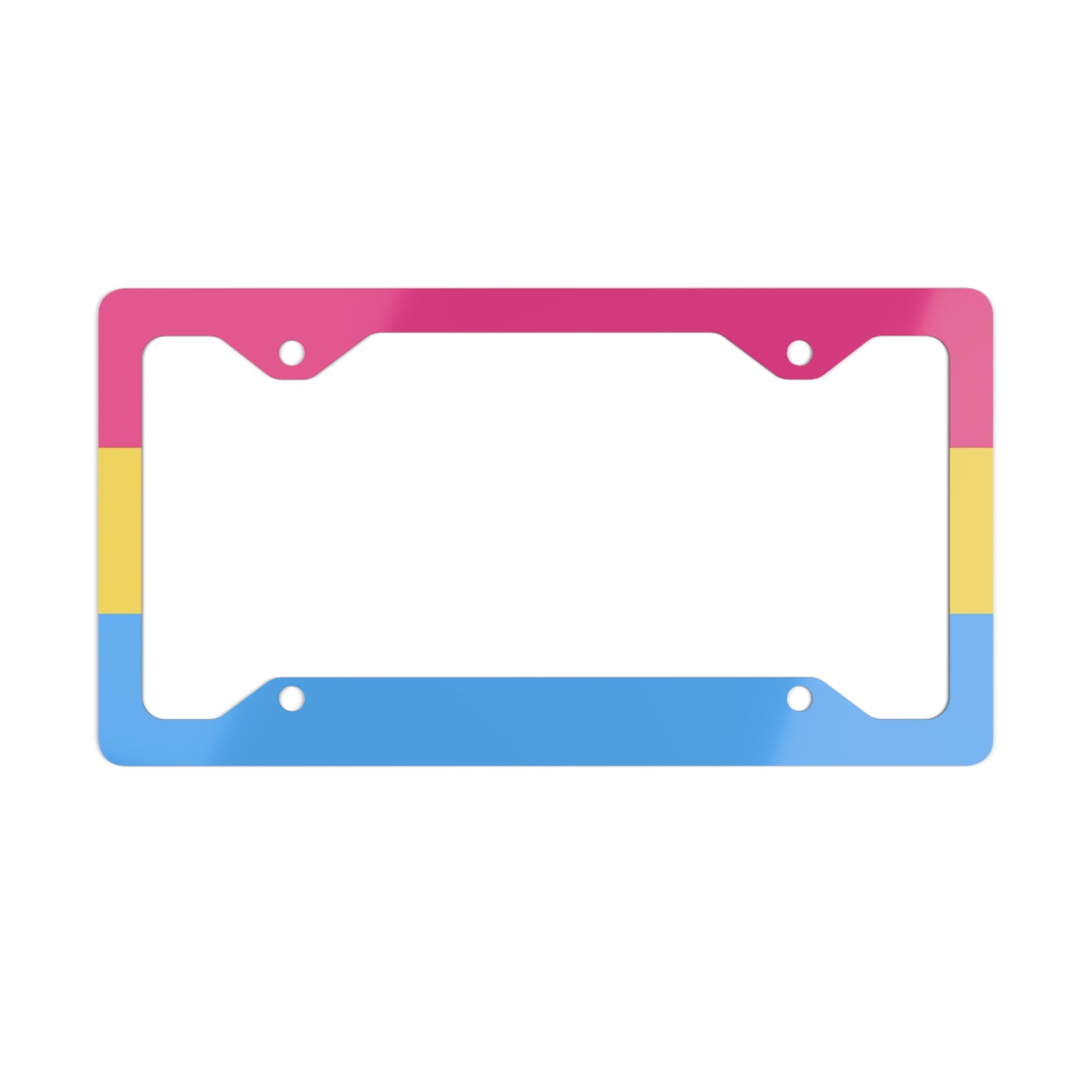 Pansexual Pan Pride Flag Metal License Plate Frame 12.3" x 6.5" Glossy Pansexual 4447668938914667657_2048