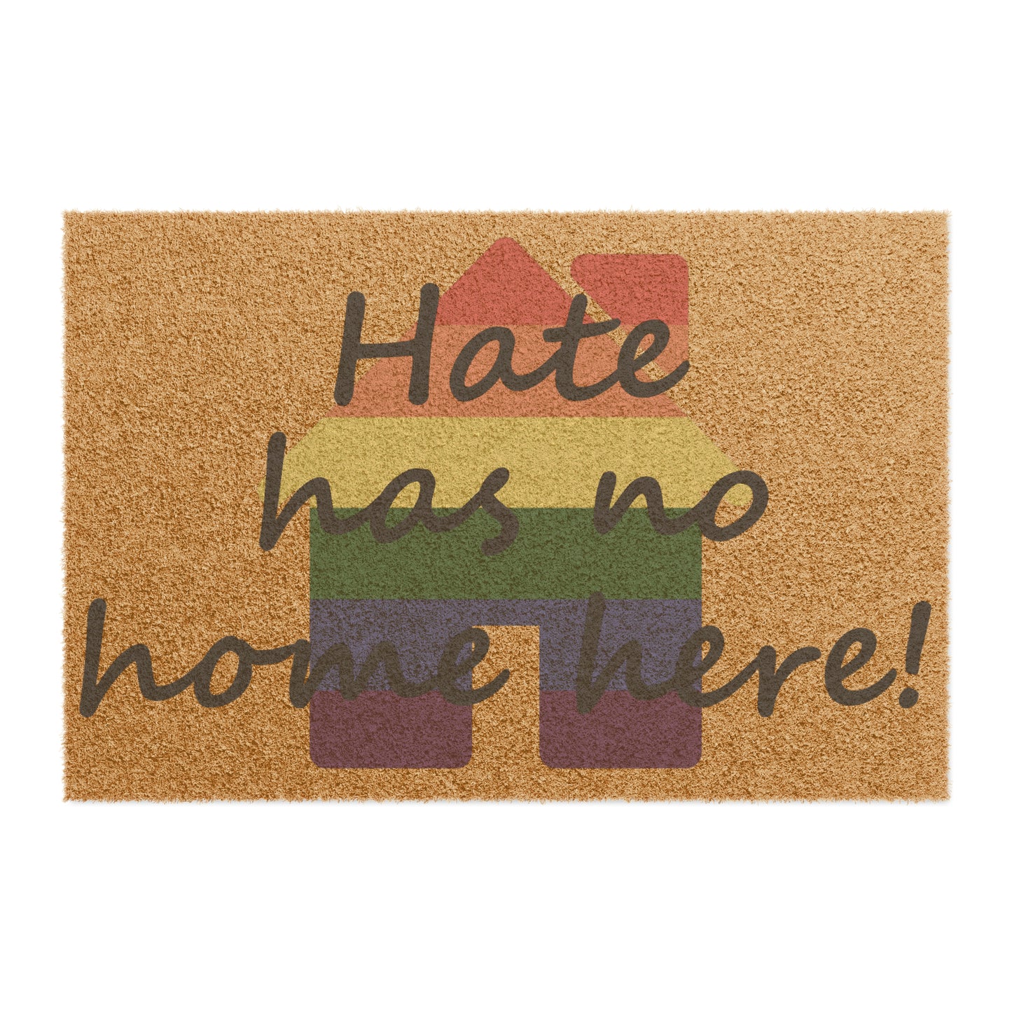 LGBTQ Hate Has No Home Here Doormat 24" x 16" Pride 4470618823229961255_2048