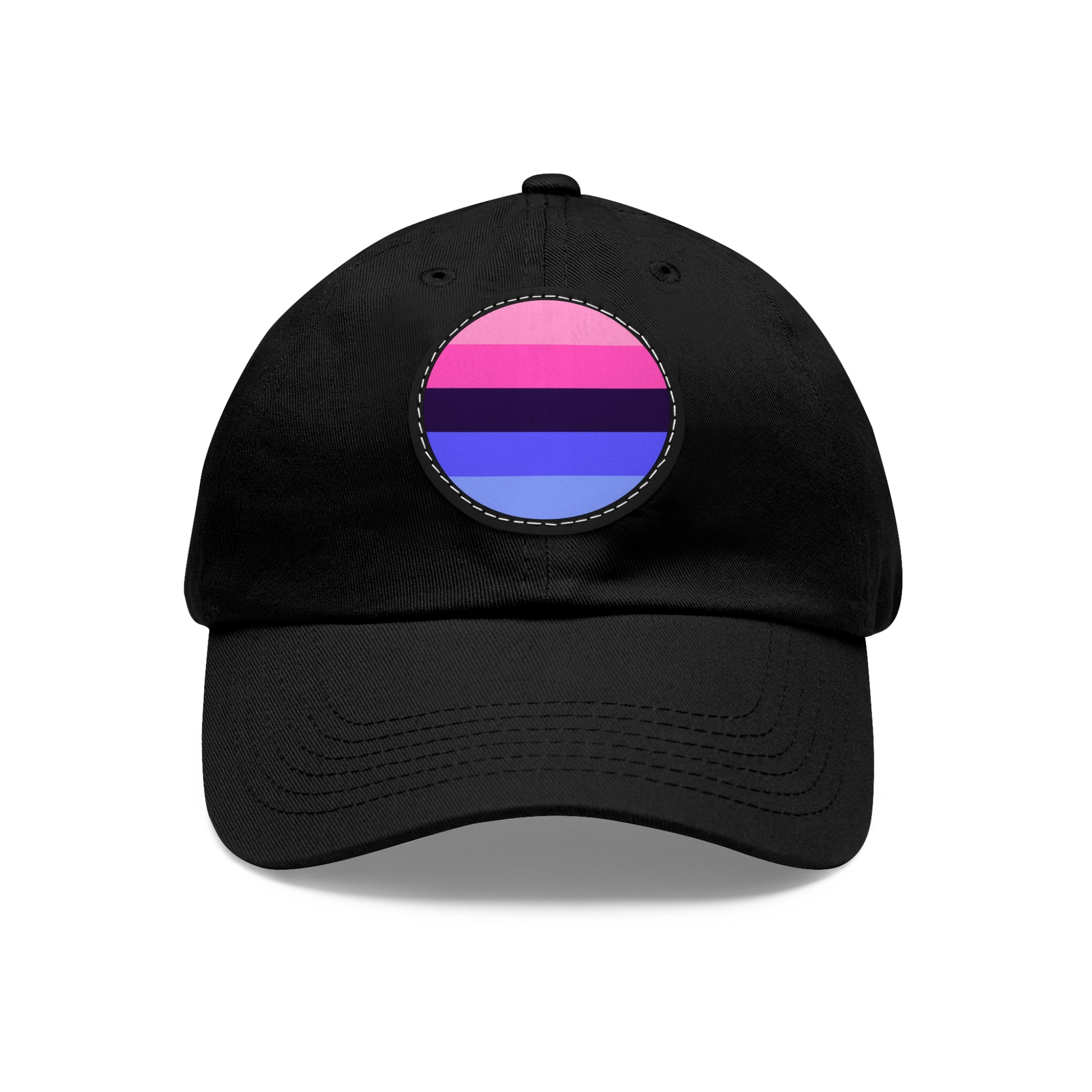 Omnisexual Pride Hat with Round Patch Black Black patch One size Omnisexual 495648765554172051_2048