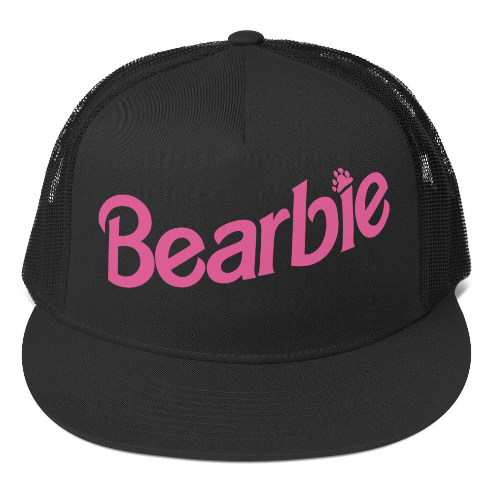 Gay Bear Bearbie Trucker Cap Black Gay 5-panel-trucker-cap-black-front-66b2629048c9f