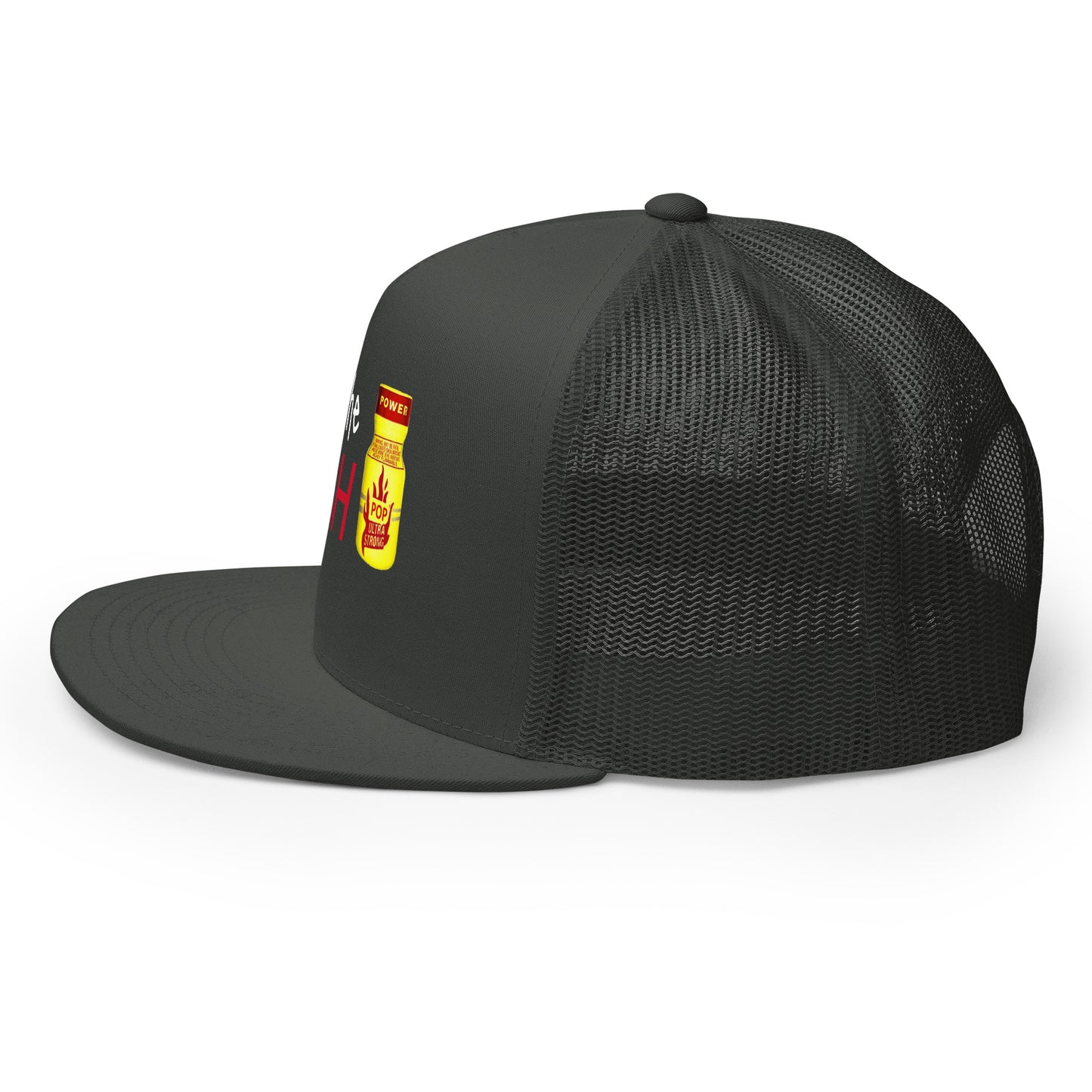 Feel the Rush Trucker Baseball Cap Hat 5-panel-trucker-cap-charcoal-left-66aec9c332a17