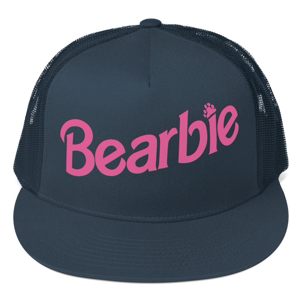 Gay Bear Bearbie Trucker Cap Navy Gay 5-panel-trucker-cap-navy-front-66b2629048e28