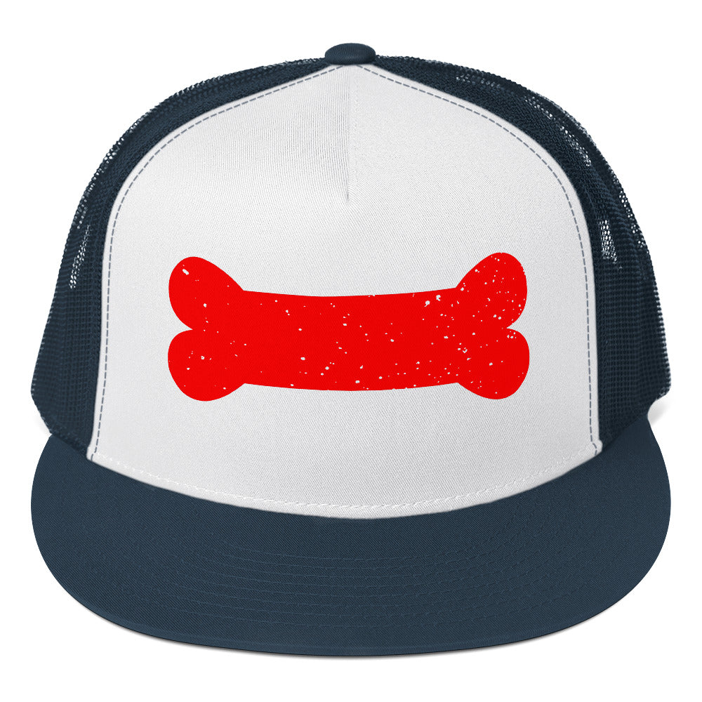 Puppy Pup Play Bone Trucker Cap Navy White Navy 5-panel-trucker-cap-navy-white-navy-front-66b261db7f64f