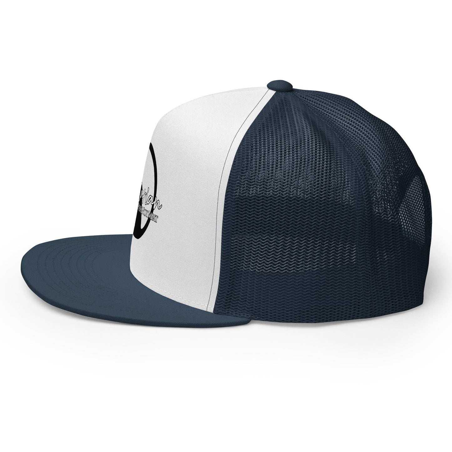 Vagitarian Trucker Baseball Cap Hat 5-panel-trucker-cap-navy-white-navy-left-66aeb7f1defe8