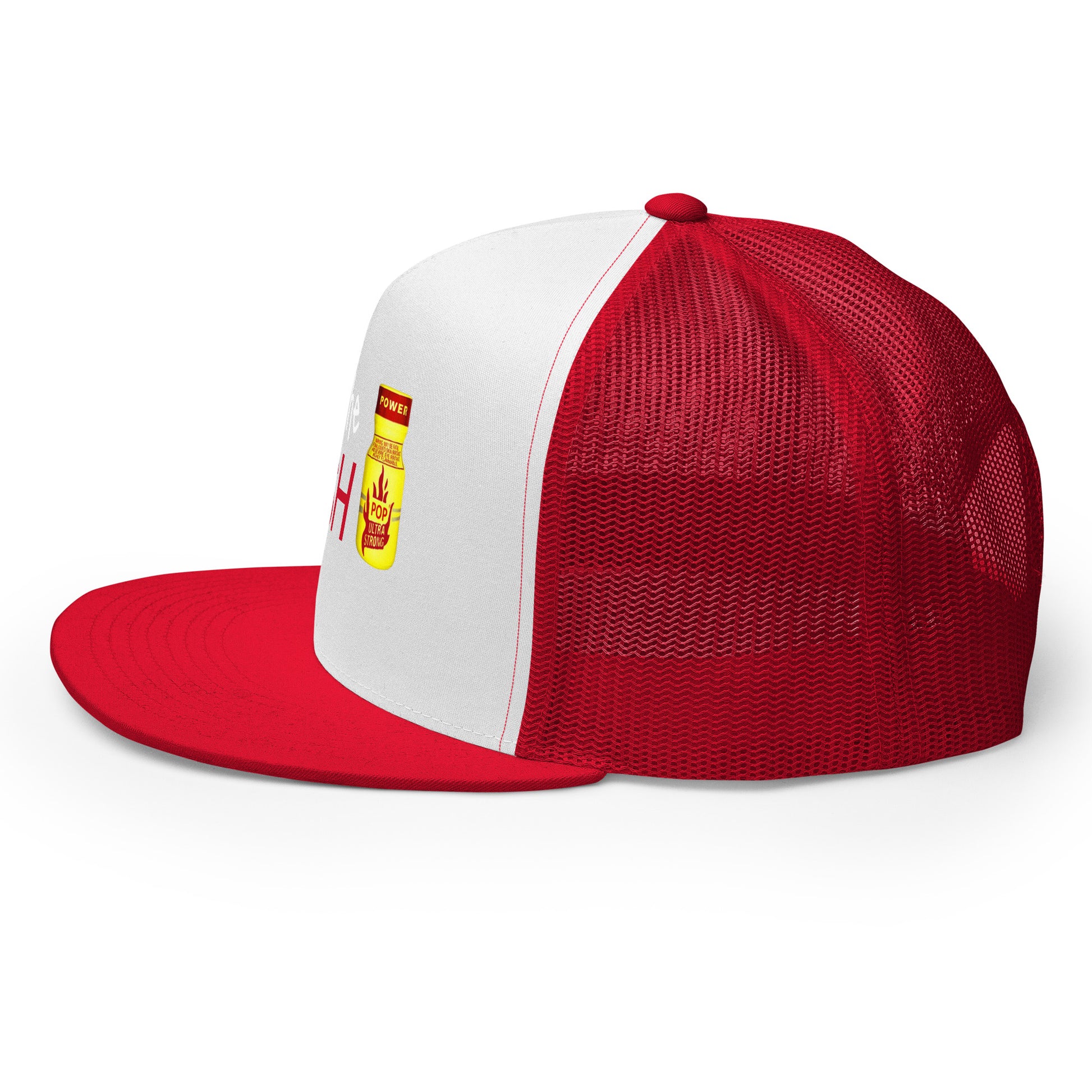 Feel the Rush Trucker Baseball Cap Hat 5-panel-trucker-cap-red-white-red-left-66aec9c3338ac