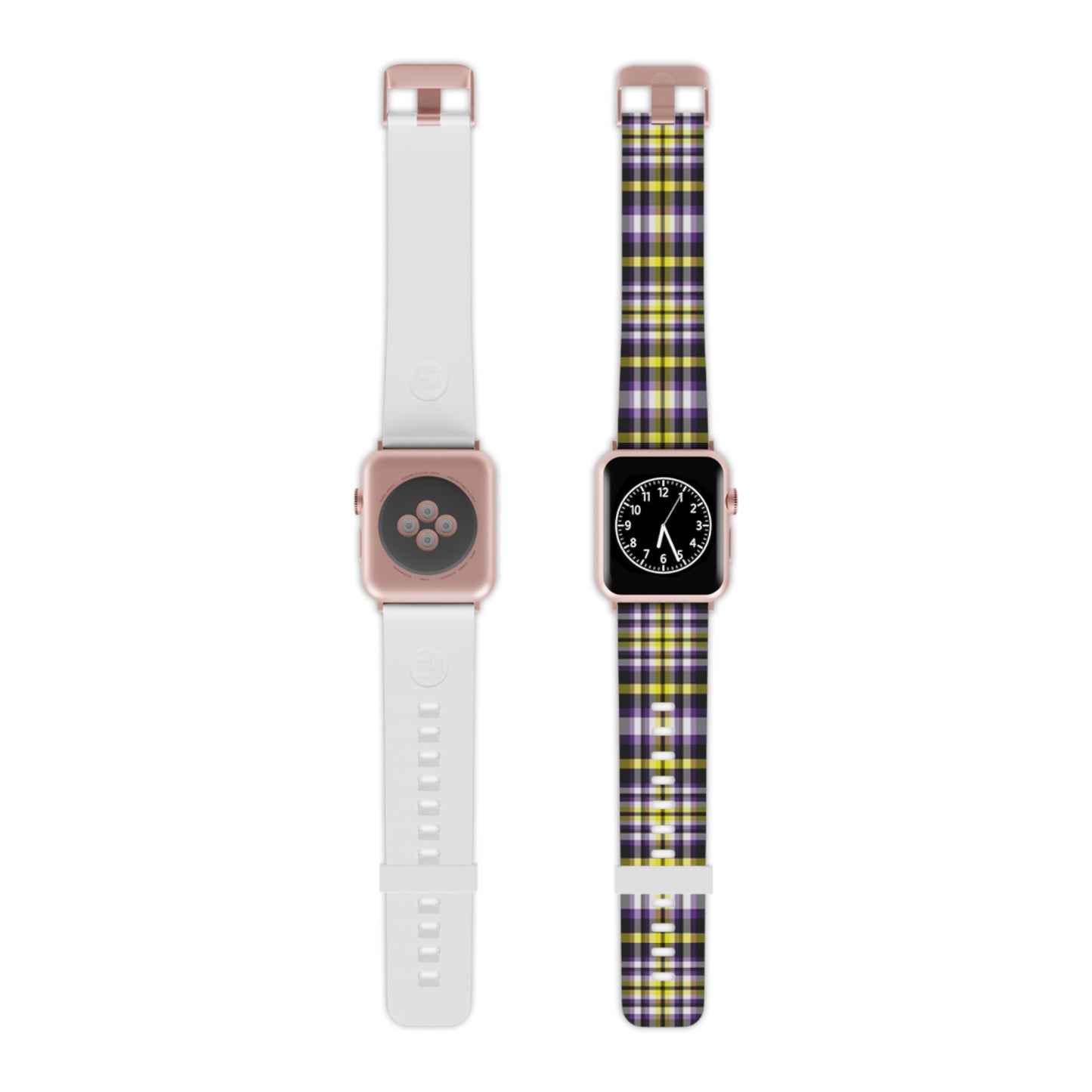 Nonbinary Enby Pride Watch Band for Apple Watch in Plaid 5035953332183302079_2048