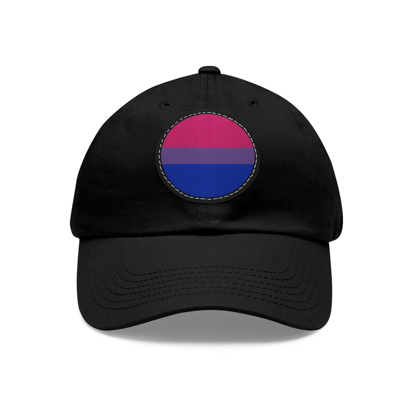 Bisexual Bi Pride Hat with Round Patch Black Black patch Bisexual One size 5410198992046143218_2048