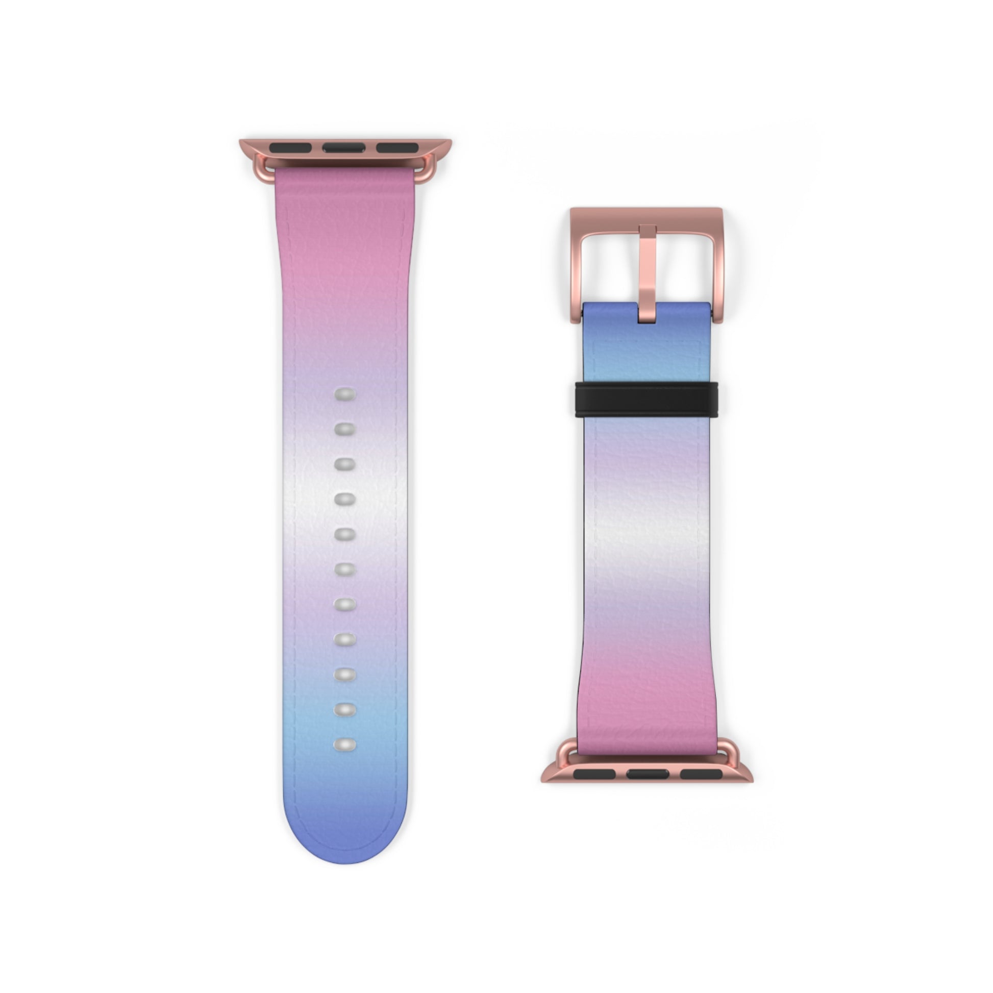 Bigender Pride Apple Watch Band Strap In Ombre 38 - 41 mm Rose Gold Matte 5508789054719388895_2048