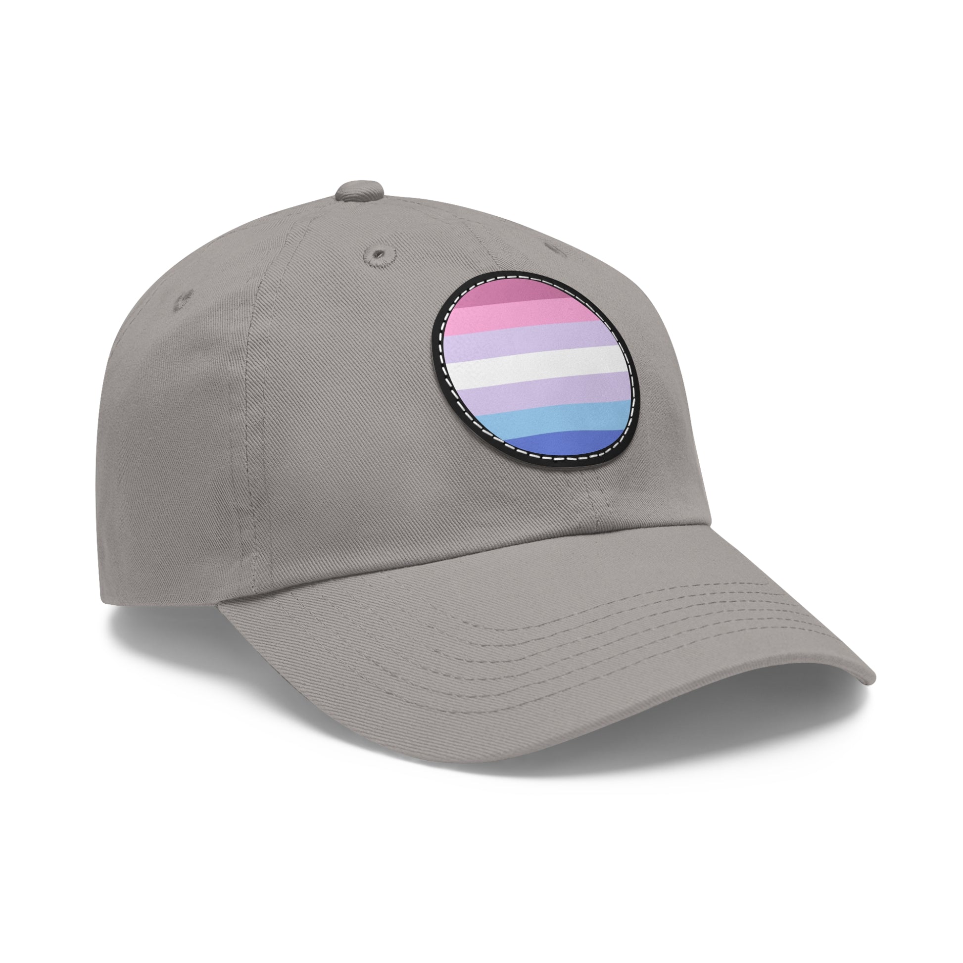 Bigender Pride Hat with Round Patch 6166648203314141546_2048