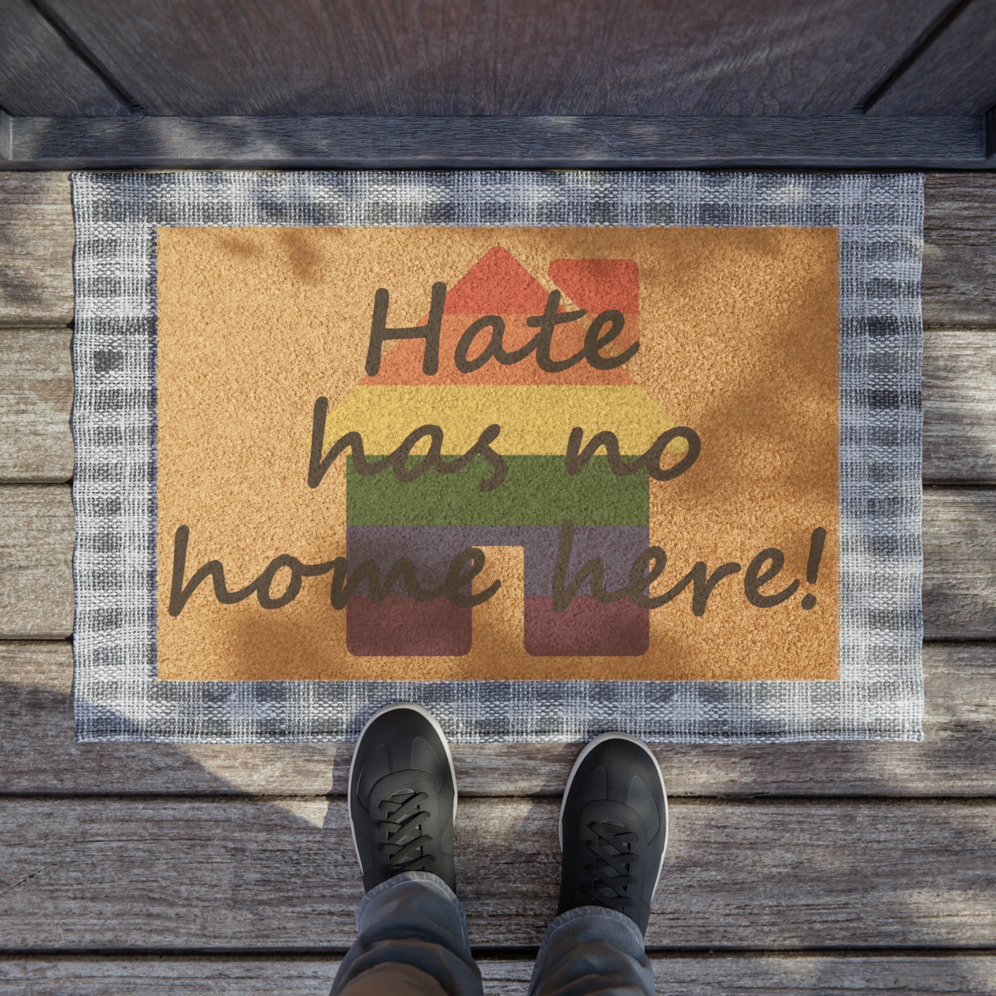 LGBTQ Hate Has No Home Here Doormat 6179815956863890183_2048