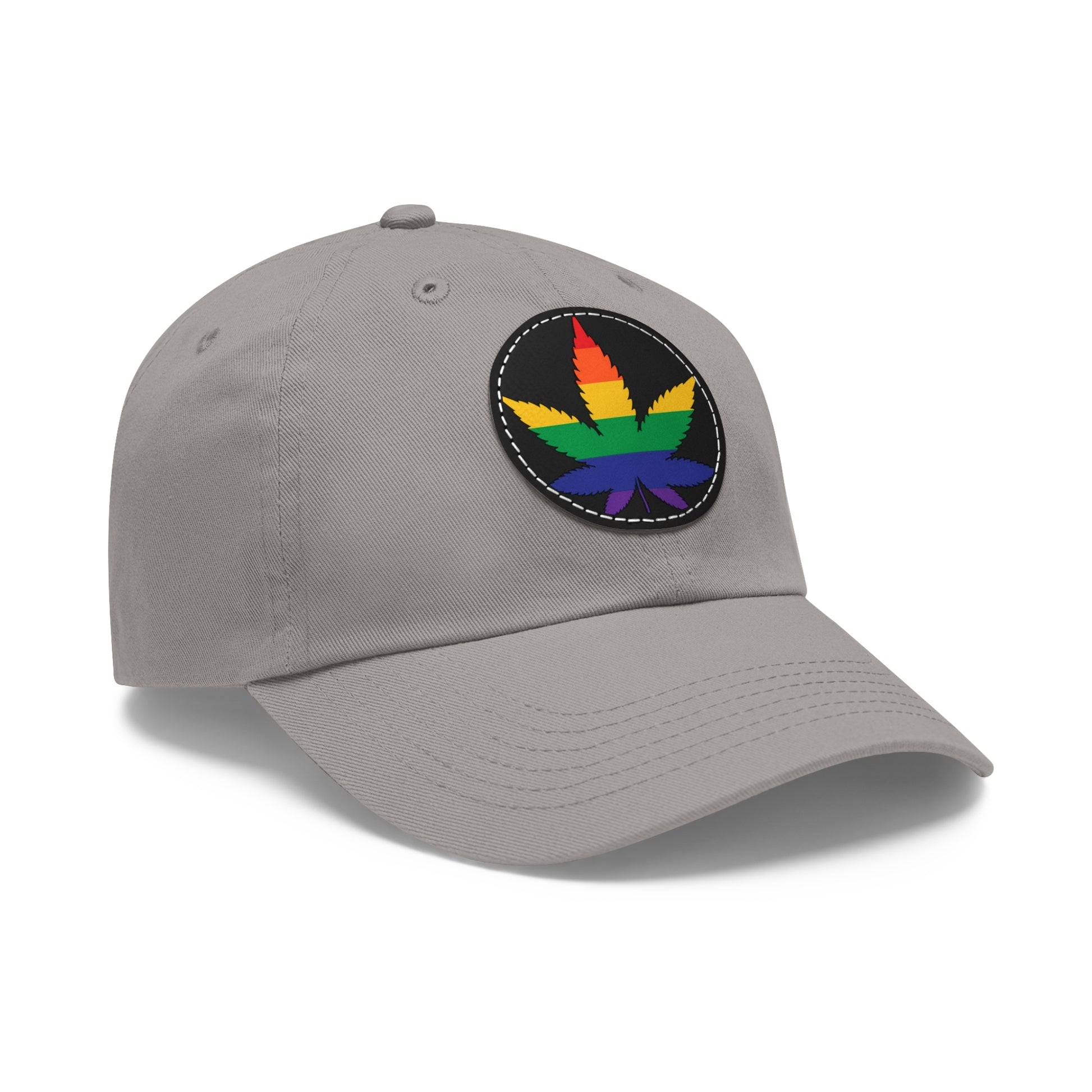 LGBTQ Pride Weed Hat with Round Patch 6518859851704746570_2048