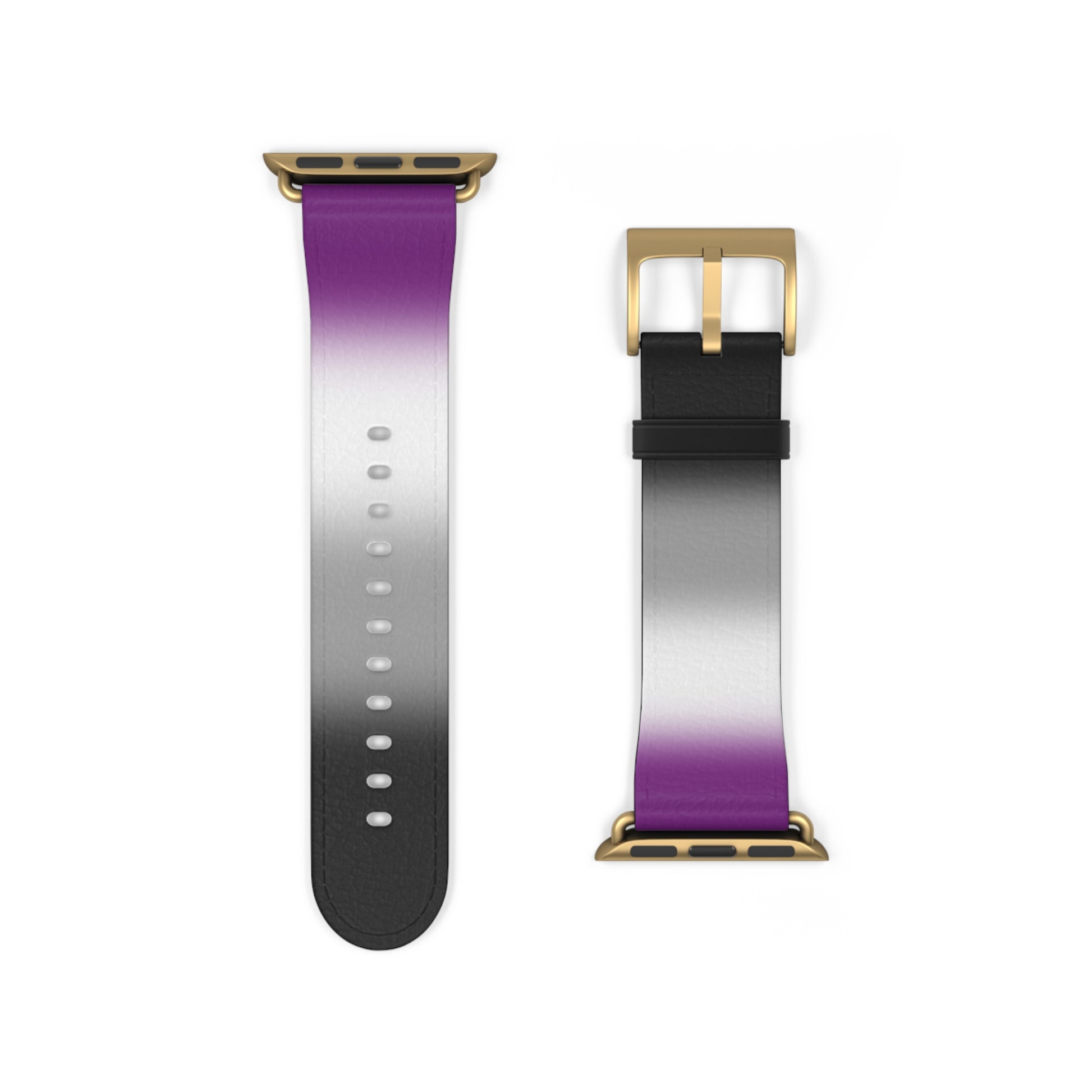 Asexual Ace Pride Apple Watch Band Strap In Ombre 38 - 41 mm Gold Matte 661333515303298395_2048