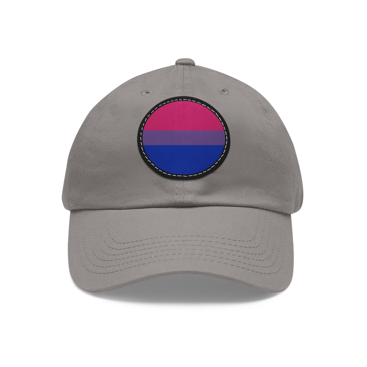 Bisexual Bi Pride Hat with Round Patch Grey Black patch Bisexual One size 6657008021698309352_2048