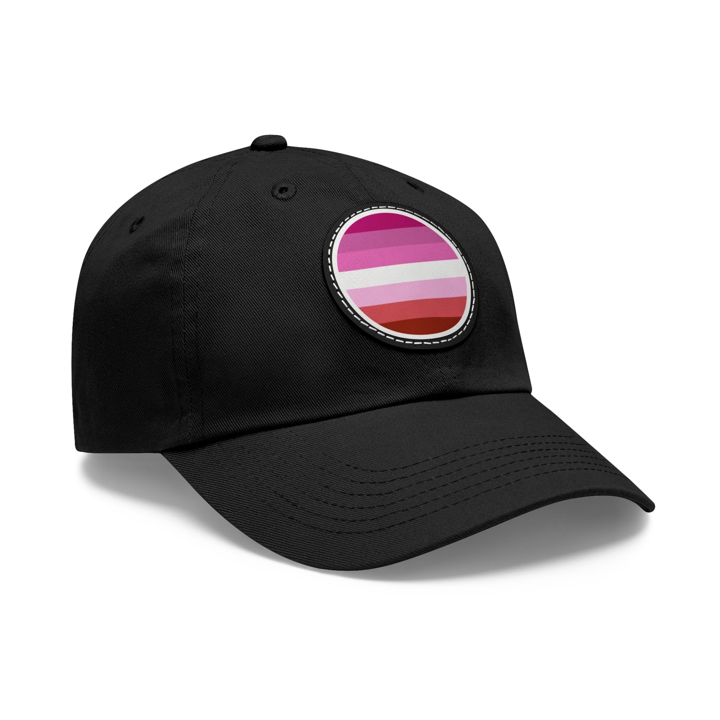 Lesbian Pride Hat with Round Patch 6706125737376266159_2048