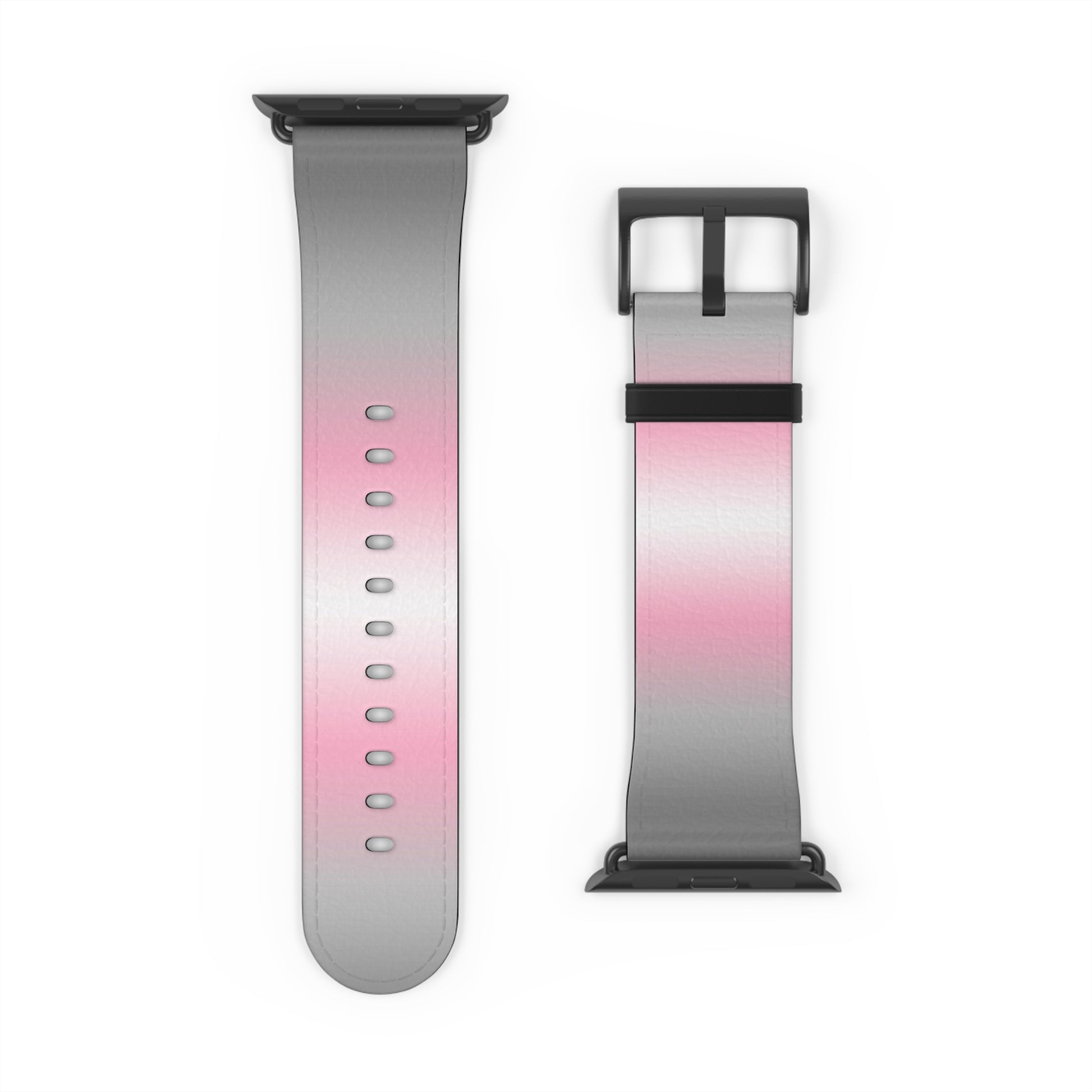 Demigirl Pride Apple Watch Band Strap In Ombre 42 - 45 mm Black Matte 7462057872727416368_2048