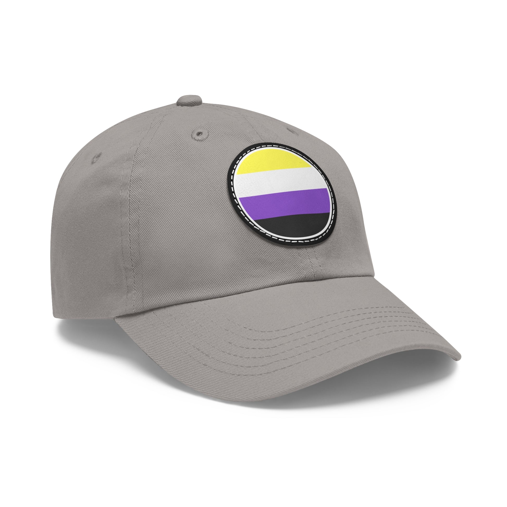 Nonbinary Enby Pride Hat with Round Patch 7803371903665189952_2048