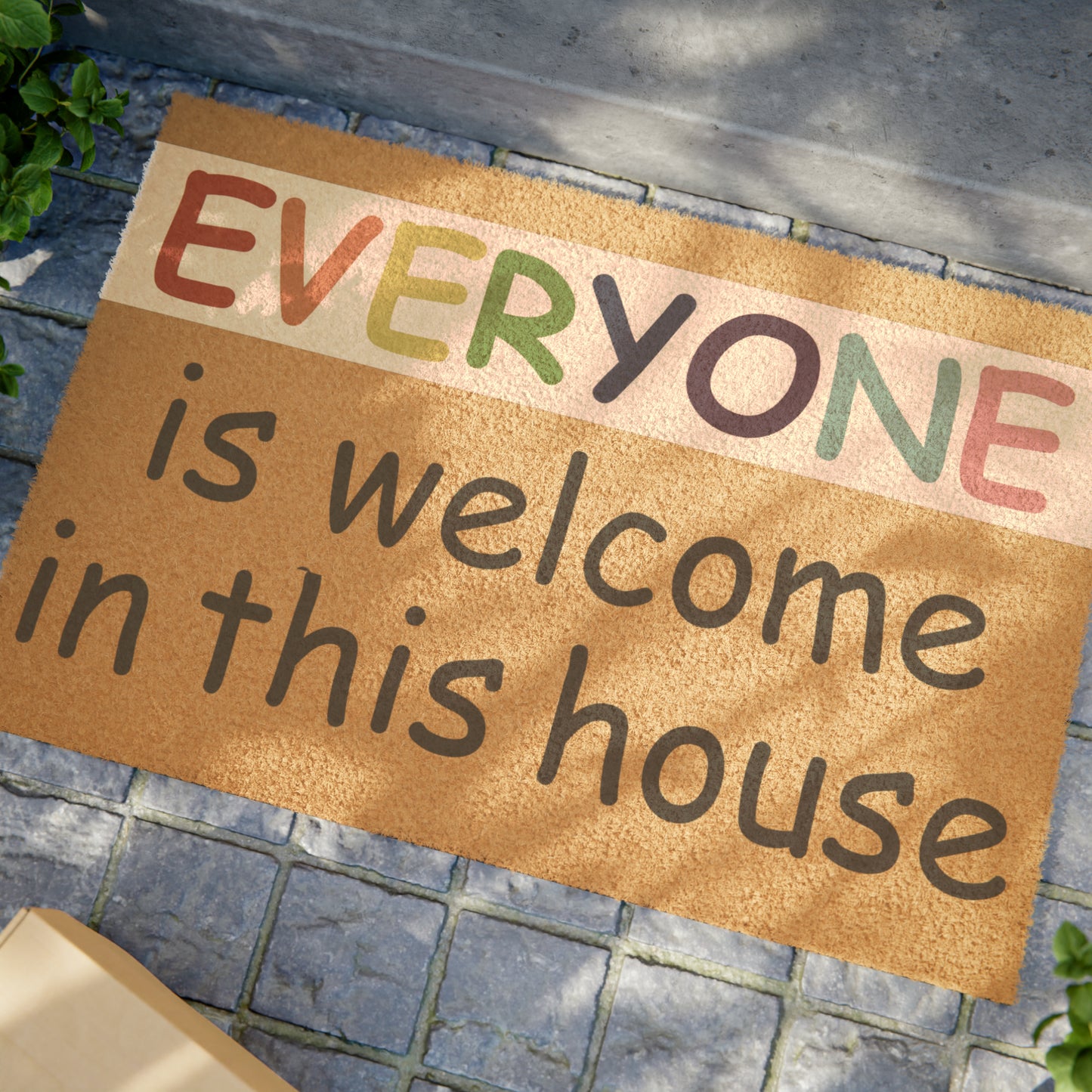 LGBTQ Pride Doormat Everyone is Welcome in this House 787328065059944463_2048