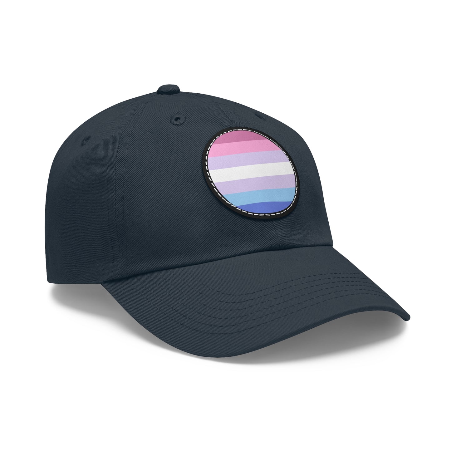 Bigender Pride Hat with Round Patch 8685442170406617456_2048