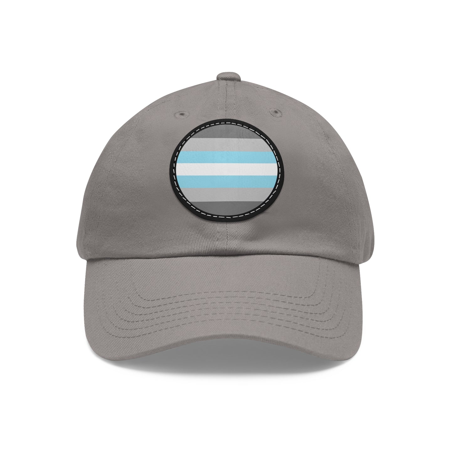 Demiboy Pride Hat with Round Patch Grey Black patch One size Demiboy 8732578968061797648_2048