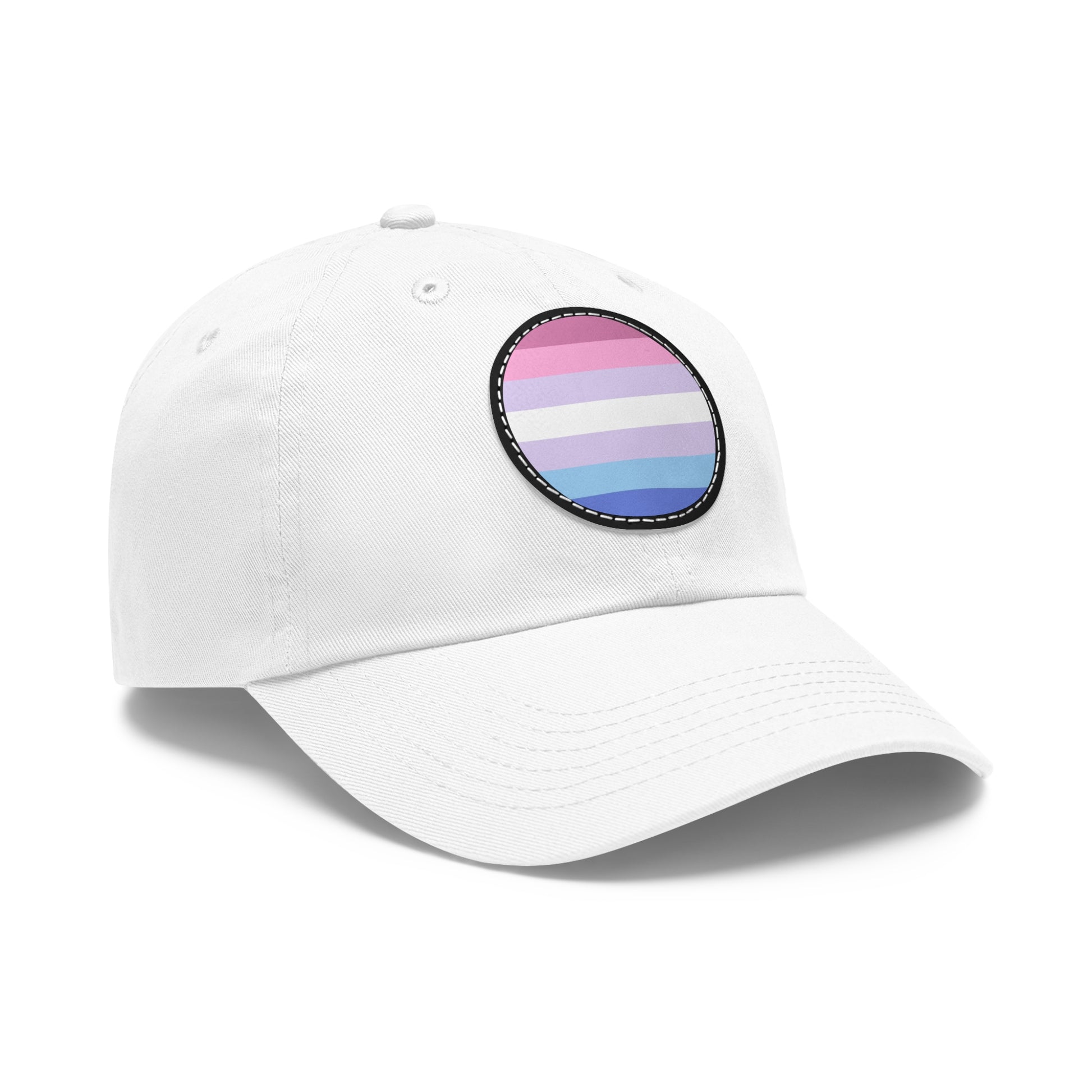 Bigender Pride Hat with Round Patch 9299235189995399046_2048