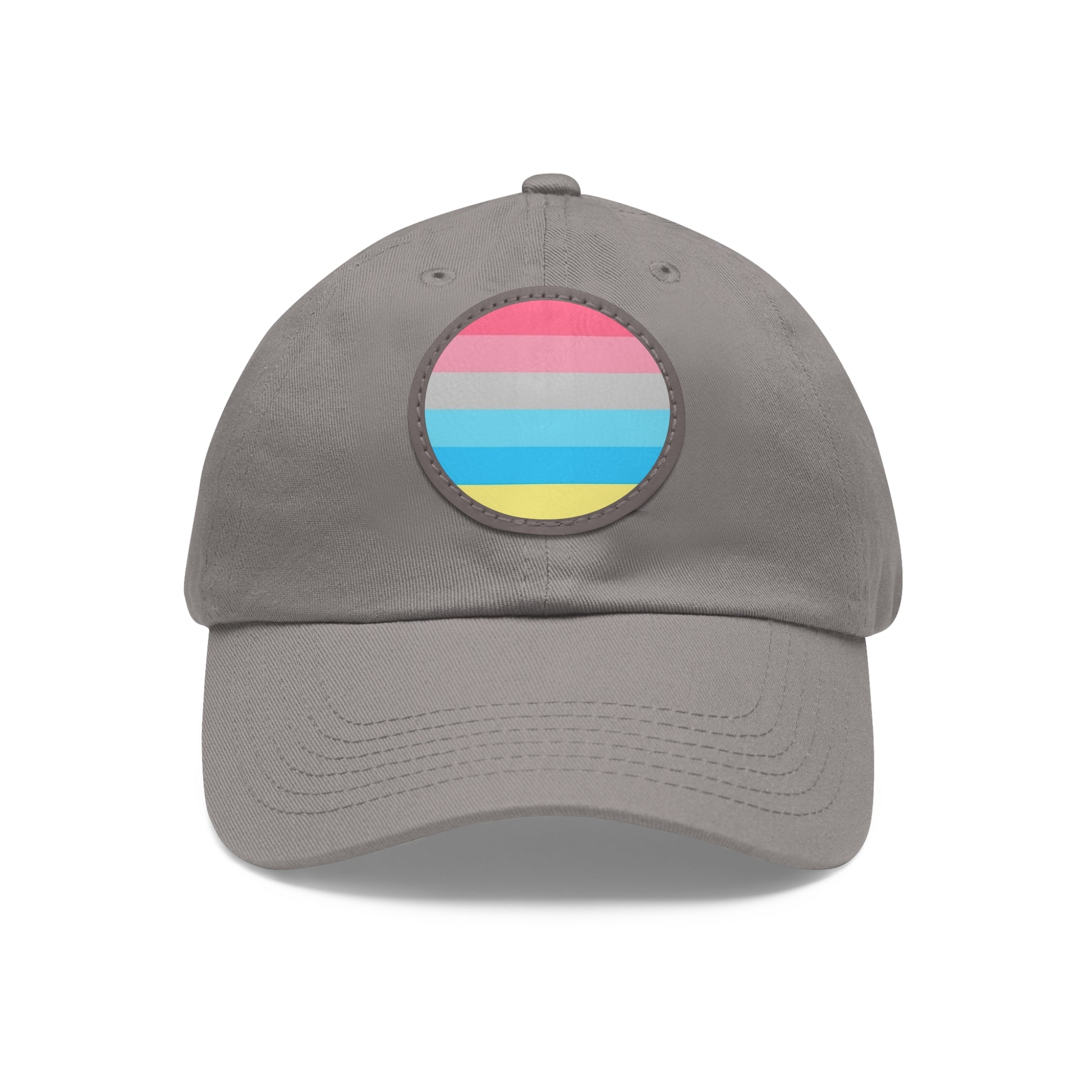 Genderflux Pride Hat with Round Patch Grey Grey patch One size Genderflux 9614005188202338751_2048