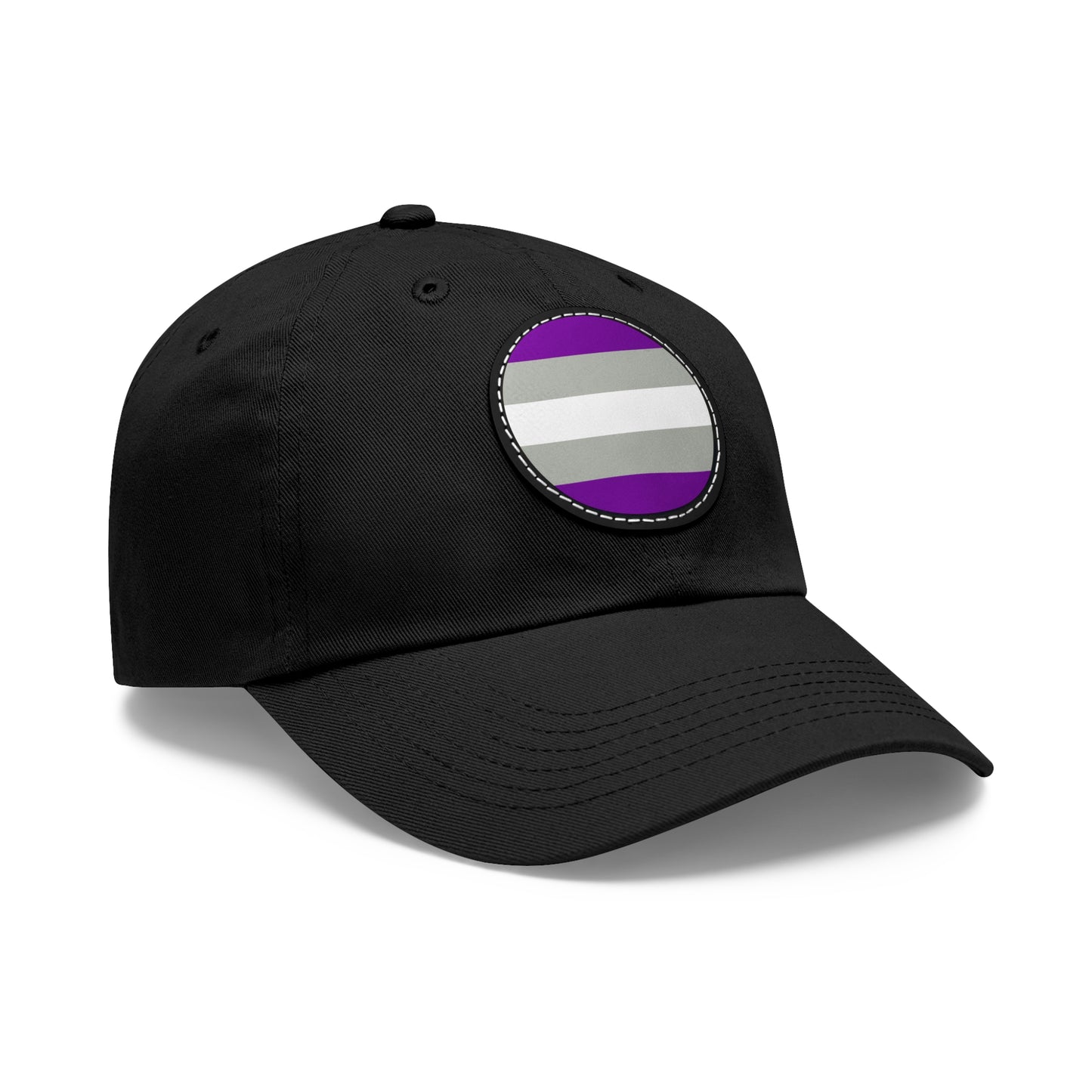 Greysexual Pride Hat with Round Patch 9819953714651728870_2048