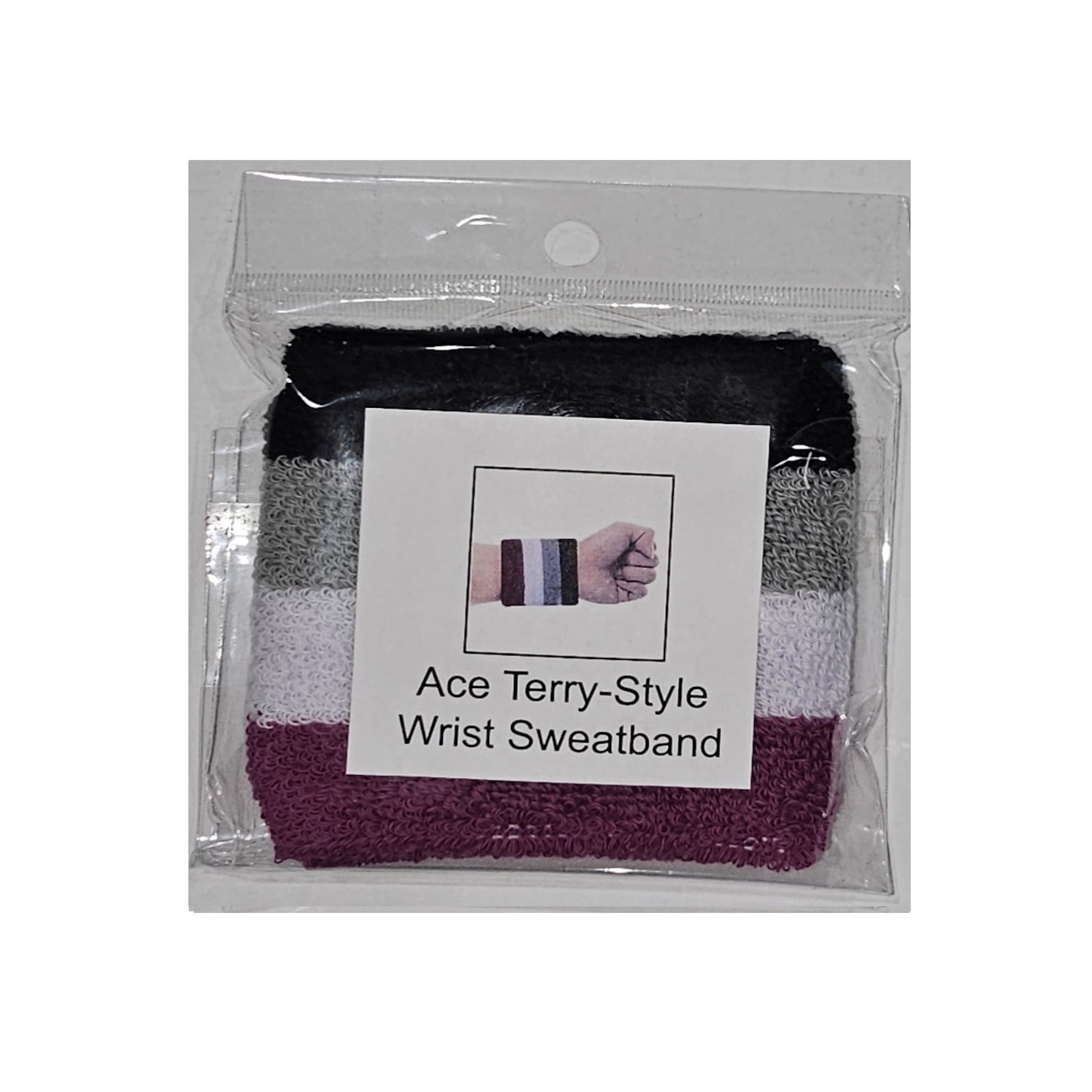 Asexual Ace Pride Wrist Sweat Band Ace-asexual-pride-Wrist-Sweatband