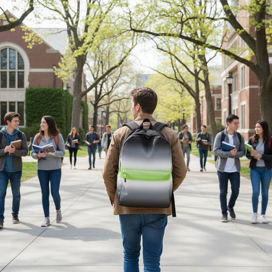 Agender Pride Backpack in Ombre Agender-Pride-Backpack-Ombre-front