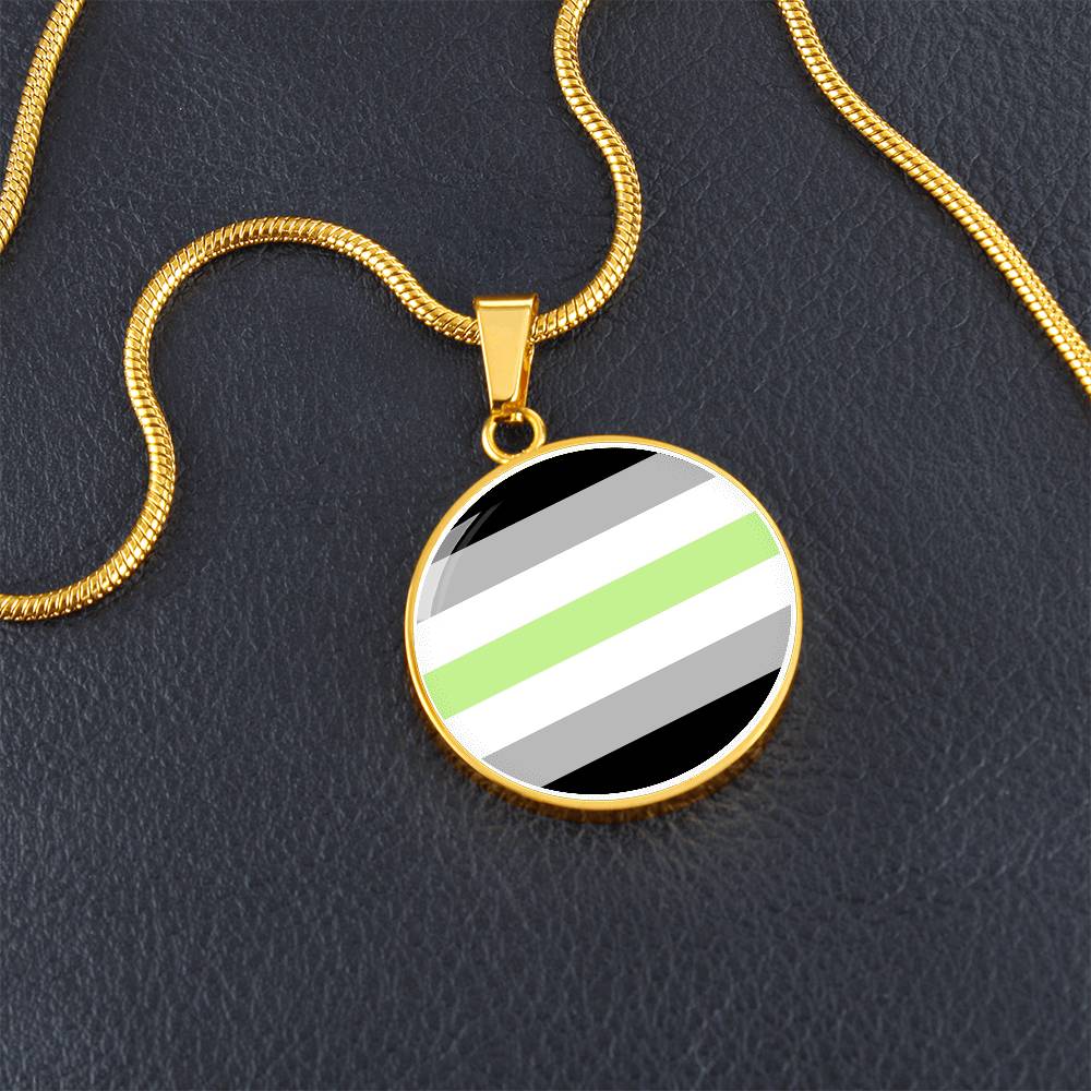 Agender Pride Circle Pendant Necklace Agender-Pride-Circle-Pendant-Necklace-gold