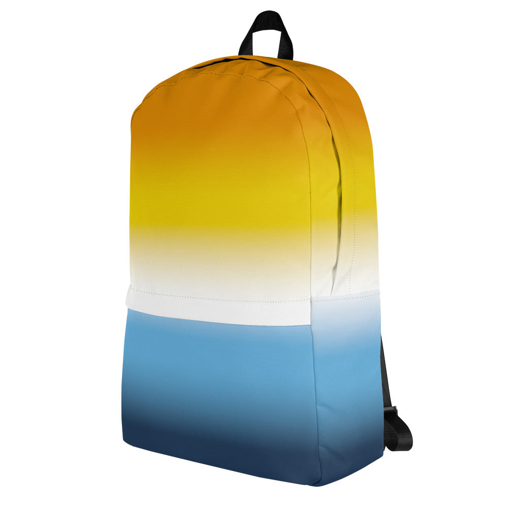 Aroace Pride Backpack with Laptop Compartment Aroace-Pride-Backpack-Ombre-left