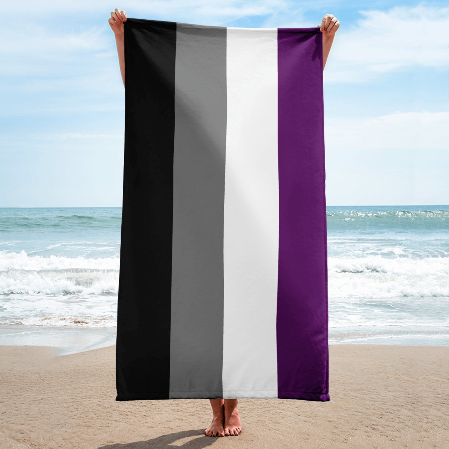 Asexual Ace Pride Flag Beach Blanket Towel Asexual-Ace-Pride-Flag-Beach-Blanket-Towel-beach