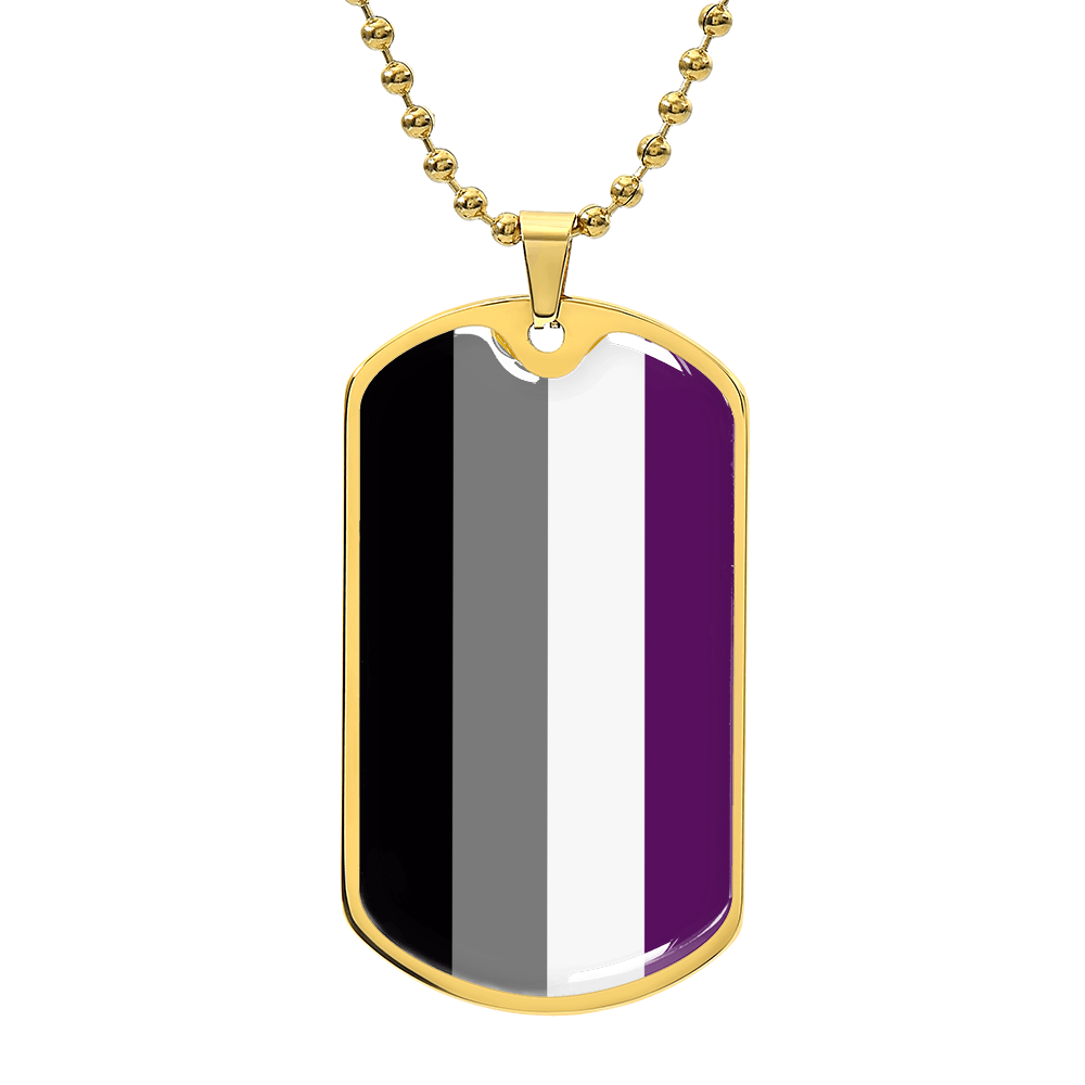 Asexual Ace Pride Military Dog Tag Necklace Gold Asexual Asexual-Ace-Pride-Military-Dog-Tag-Necklace-gold