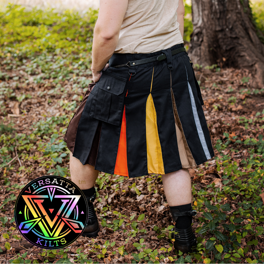 Versatta - Gay Bear Pride Hybrid Cargo Kilt - 23"