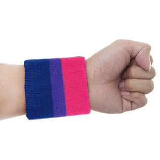 Bisexual Bi Pride Wrist Sweat Band Bisexual Bi-bisexual-pride-sweat-Wristband