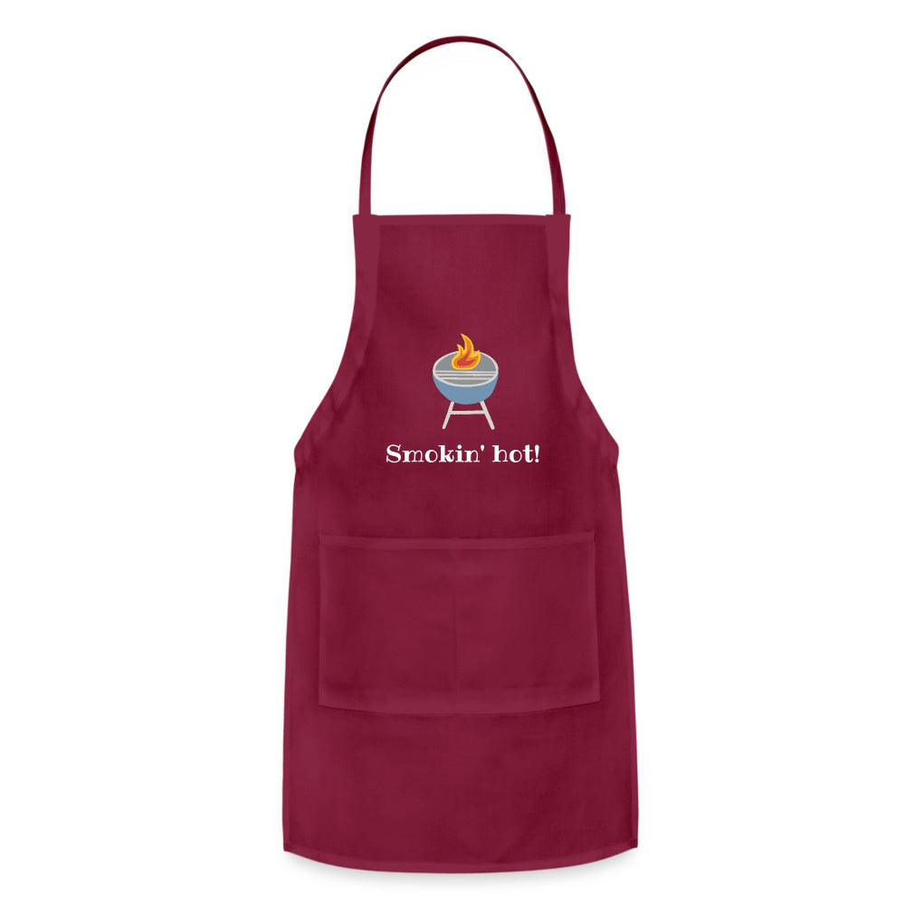 Smokin' Hot Apron Burgundy Burgandy