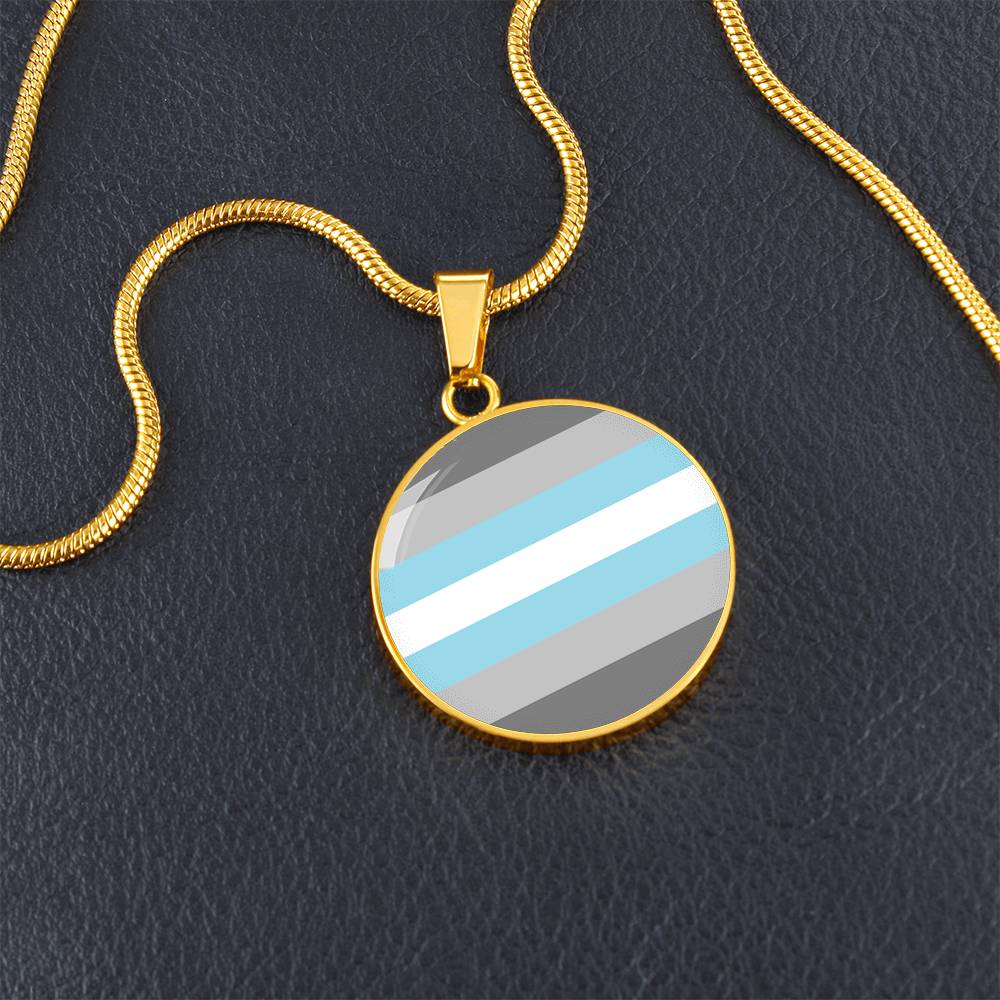 Demiboy Pride Circle Pendant Necklace Demiboy-Pride-Circle-Pendant-Necklace-gold