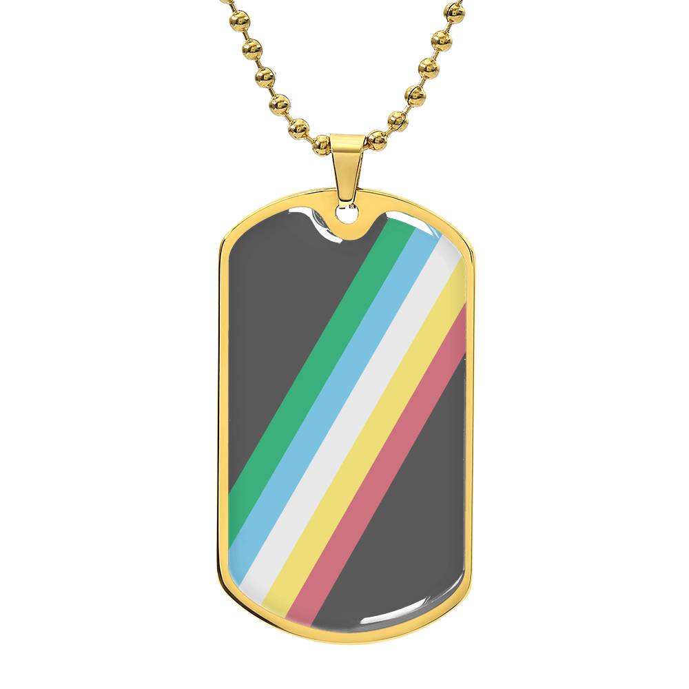 Disability Pride Military Dog Tag Necklace Gold Disability-Pride-Military-Dog-Tag-Necklace-gold-front