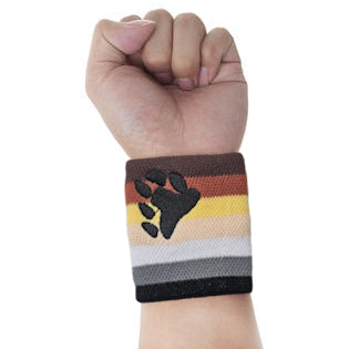 Gay Bear Pride Sweat Wristband Embroidered Gay Gay-Bear-pride-Sweat-Wristband