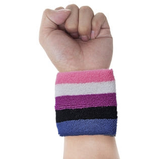 Genderfluid Pride Sweat Wristband Genderfluid Genderfluid-pride-Wristband