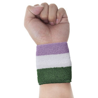 Genderqueer Pride Sweat Wristband Genderqueer Genderqueer-pride-Wristband