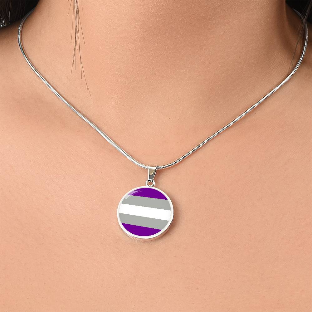 Greysexual Pride Circle Pendant Necklace Greysexual-Pride-Circle-Pendant-Necklace-silver-model