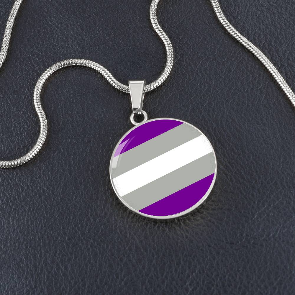 Greysexual Pride Circle Pendant Necklace Greysexual-Pride-Circle-Pendant-Necklace-silver