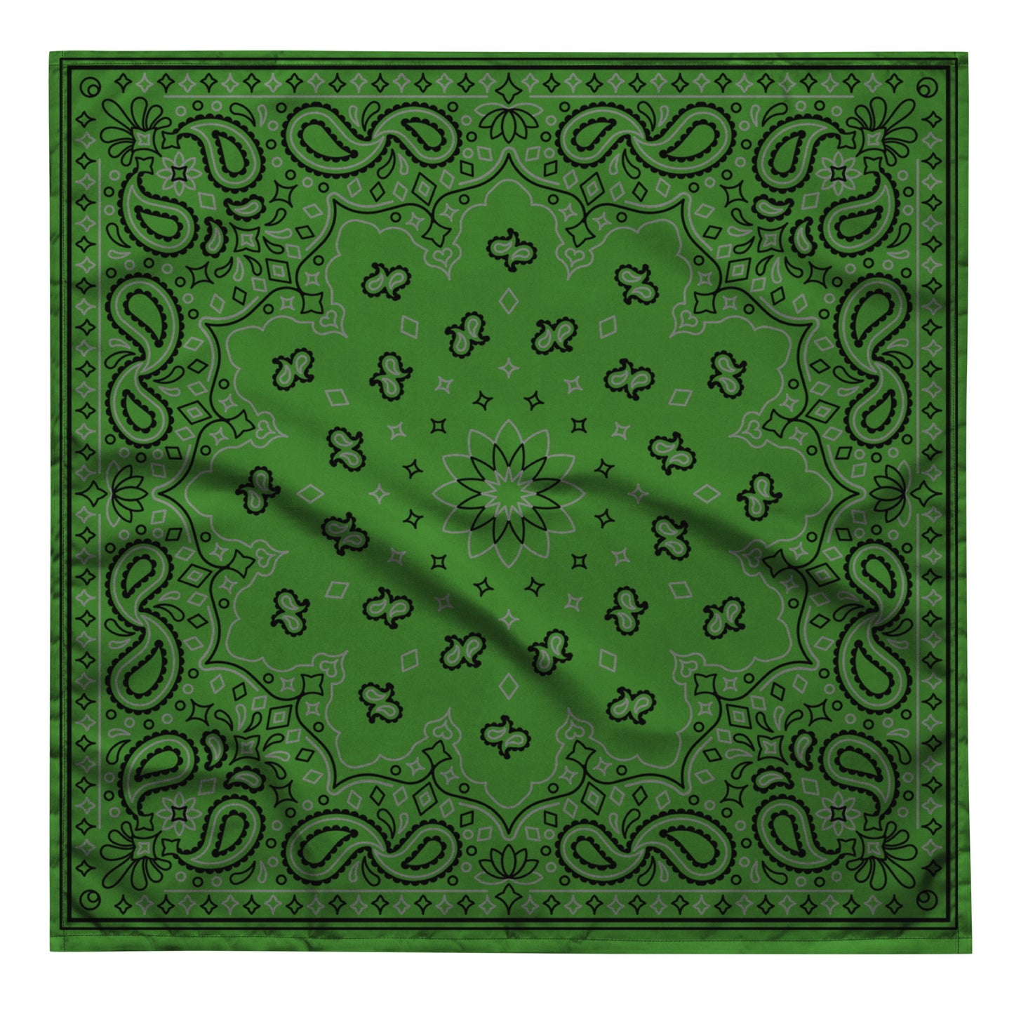 LGBTQ Bandana in Green L LGBTQ-pride-bandana-green-front